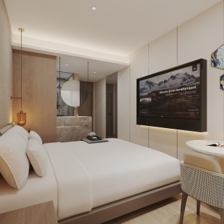 现代酒店客房一