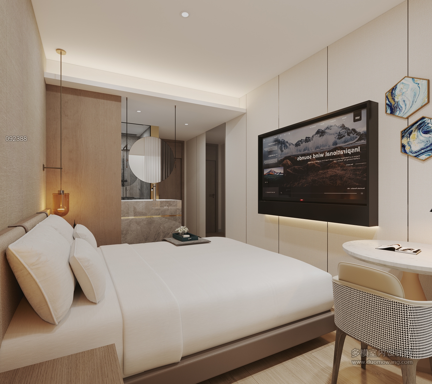 现代酒店客房一