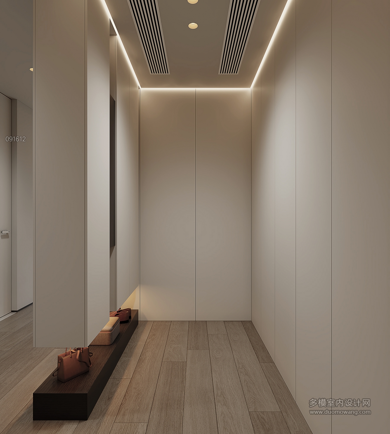 现代三楼主卧衣帽间