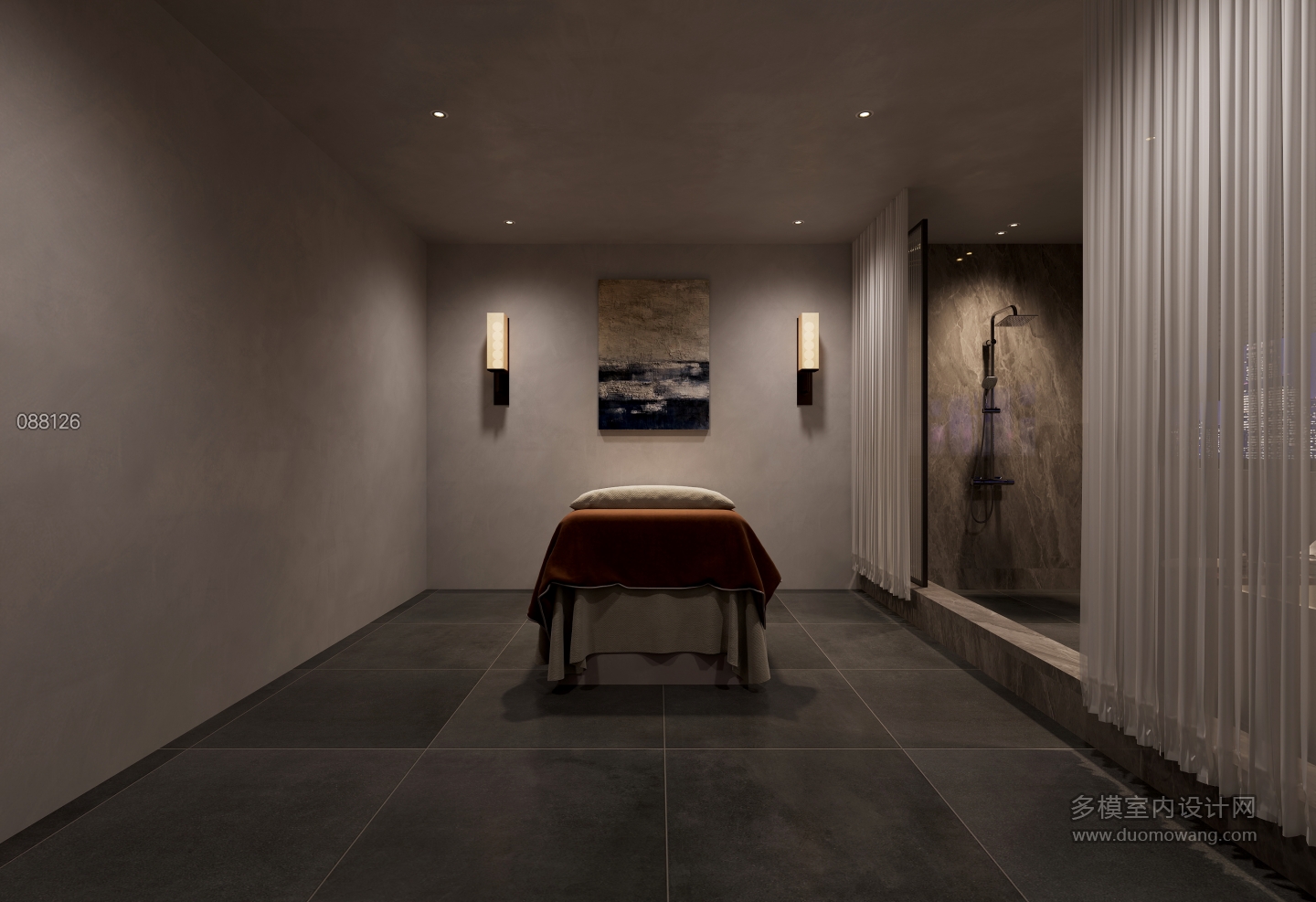 现代二楼洗澡室3特写