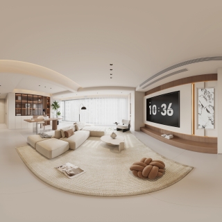 1现代中古风客餐厅(1)