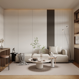 现代休息厅特写