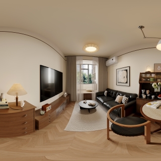 法式中古客餐厅全景