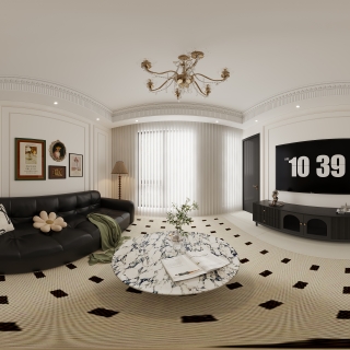 法式客餐厅全景