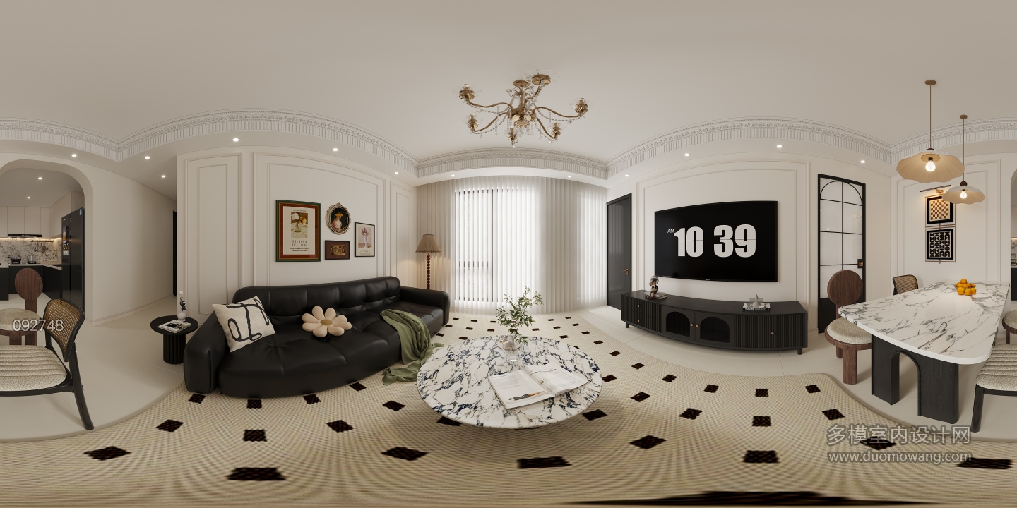 法式客餐厅全景