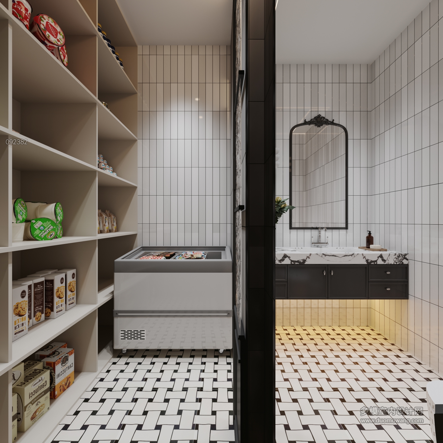 法式-一层卫生间特写