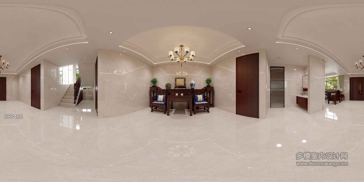 中式一层中堂全景