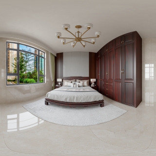 中式一楼主卧全景