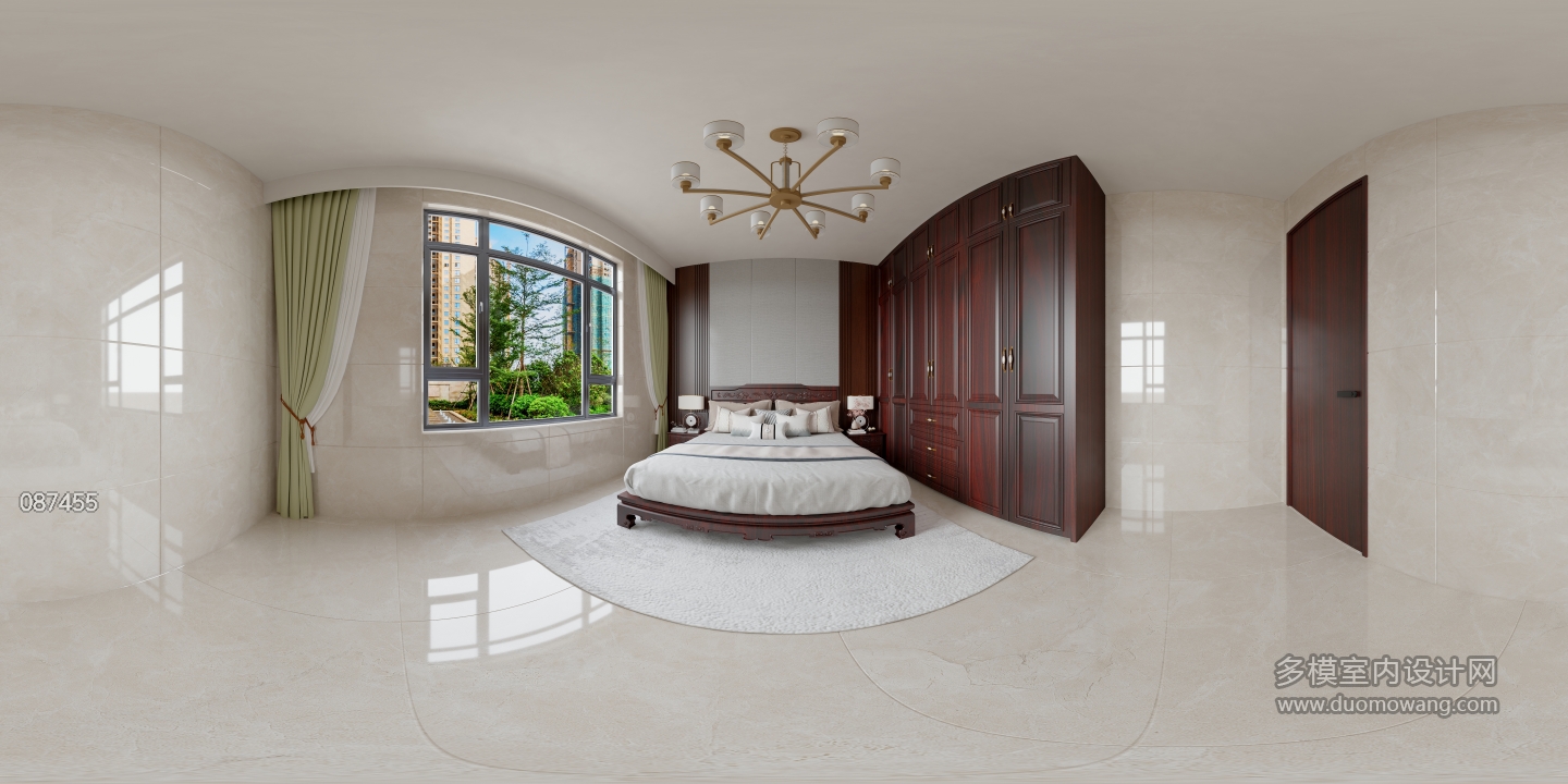 中式一楼主卧全景