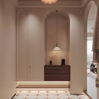 法式中古风鞋柜特写