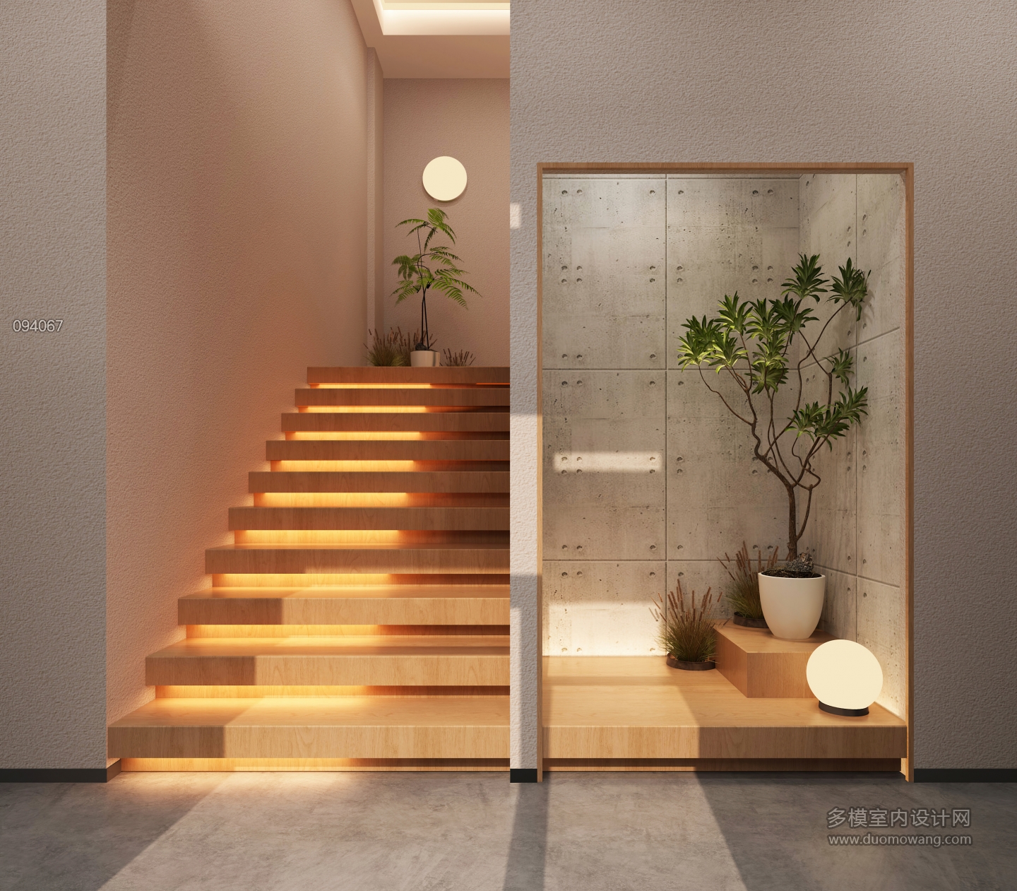 日式民宿楼梯间 (1)