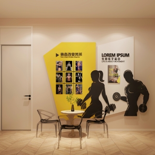 现代健身房静态休息区a (1)