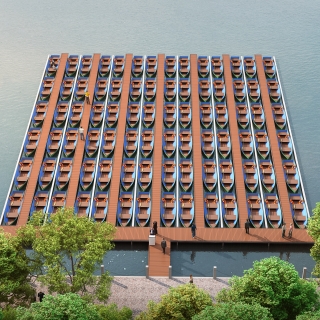 现代自划船码头鸟瞰2副本