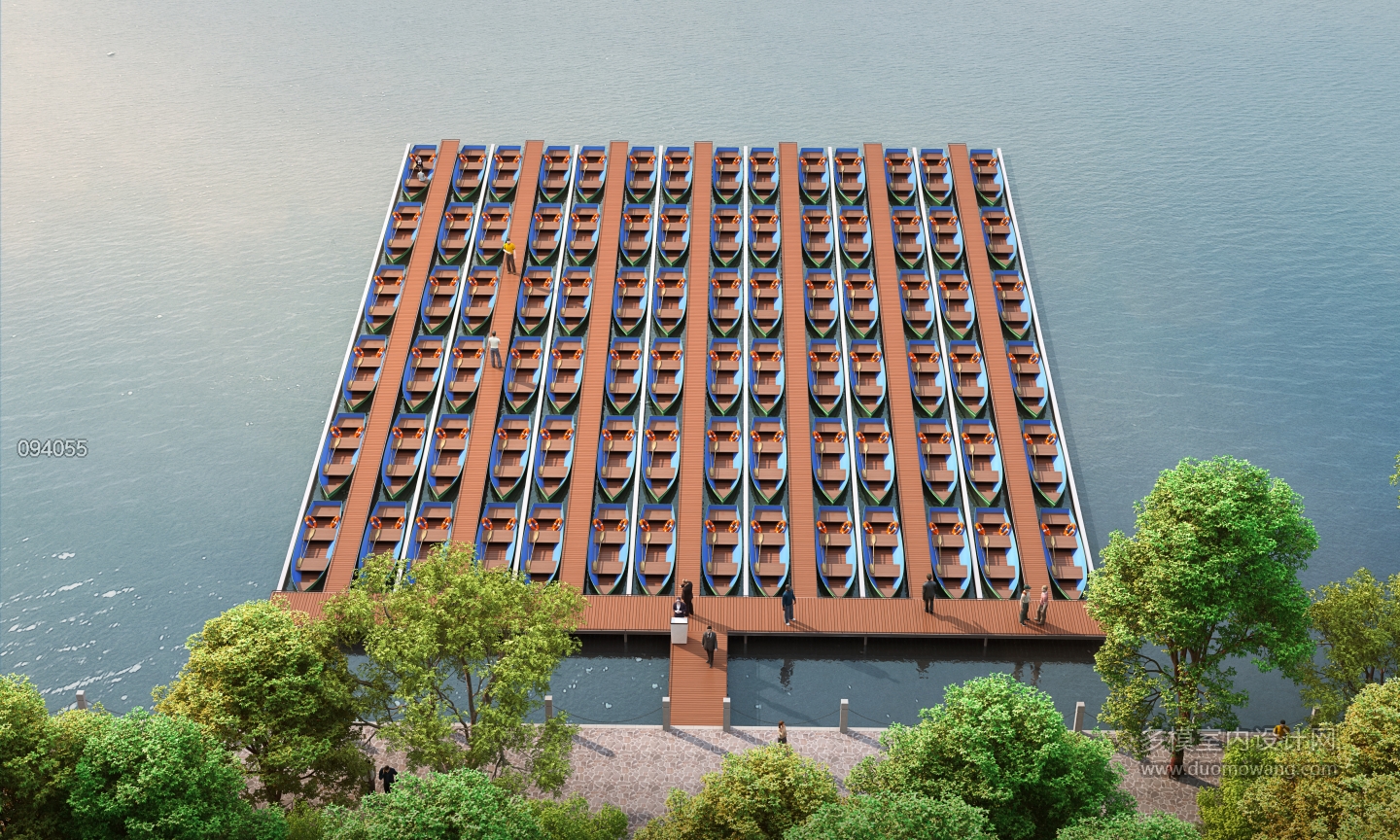 现代自划船码头鸟瞰2副本