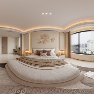 现代主卧全景