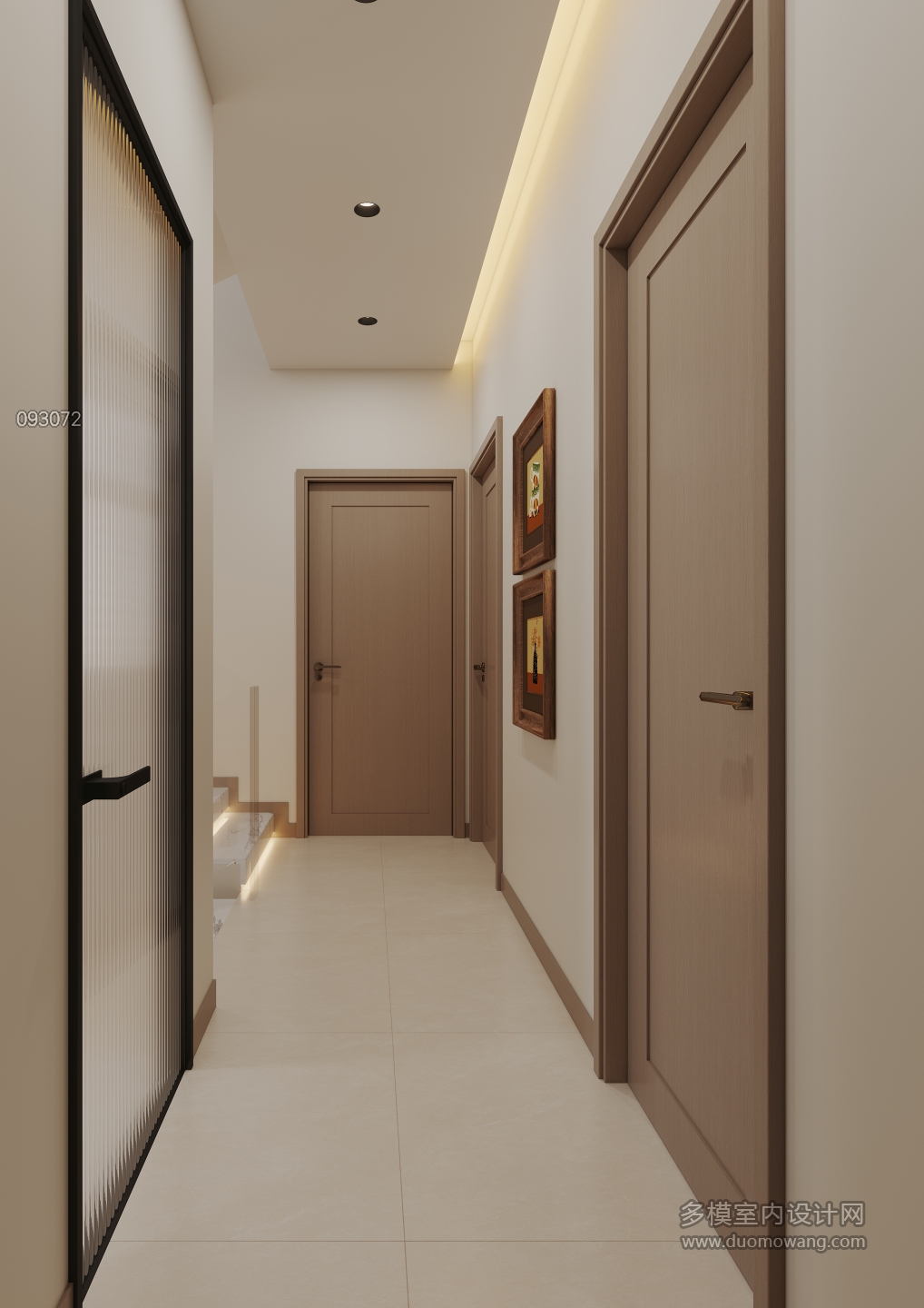 奶油中古二层走廊