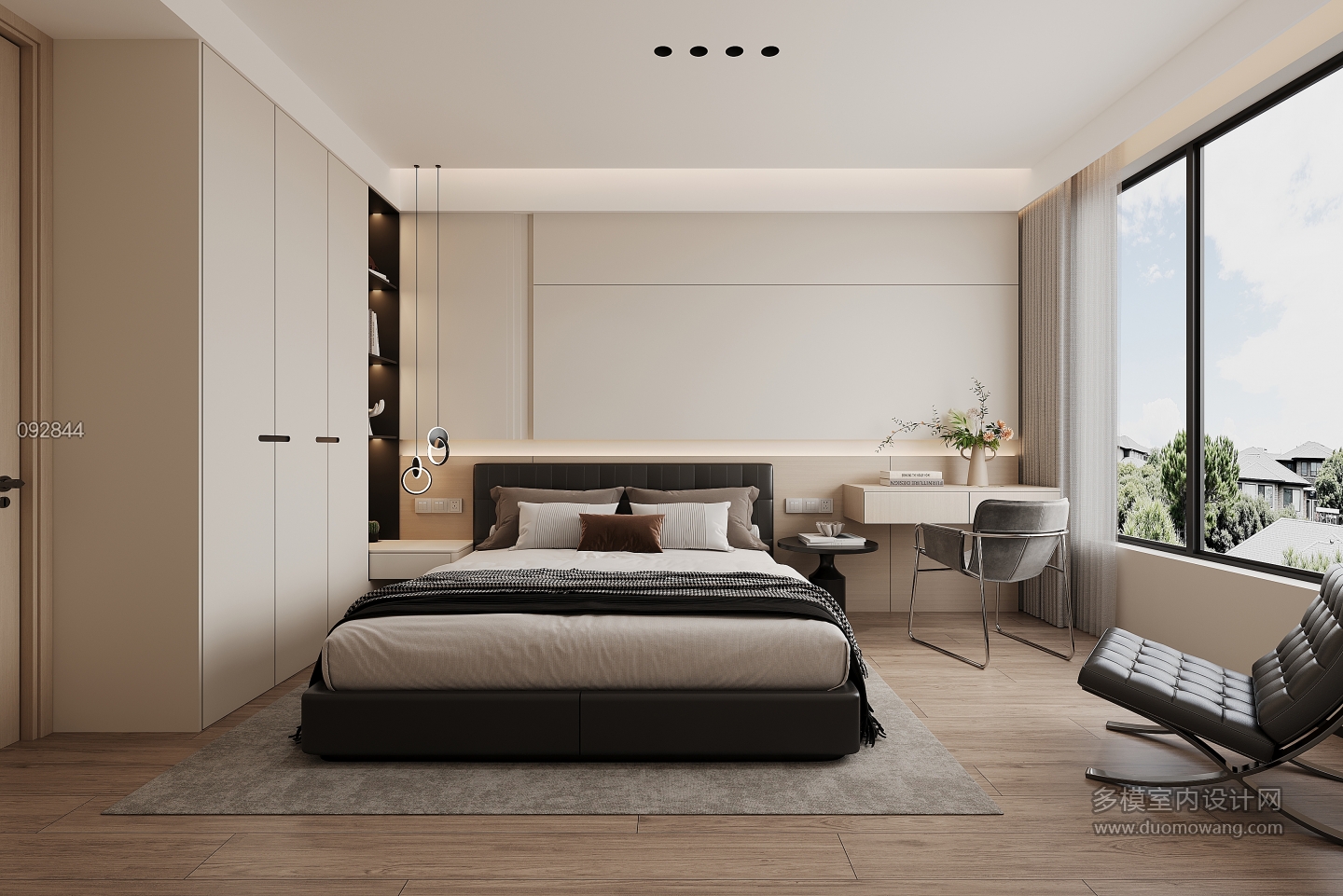 现代二楼卧室2单张