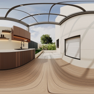 法式一楼院子全景二