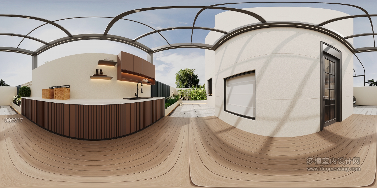 法式一楼院子全景二