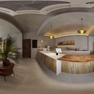 现代咖啡厅全景2