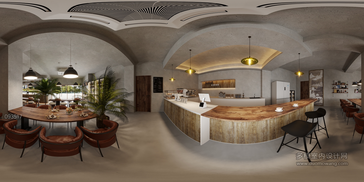 现代咖啡厅全景2