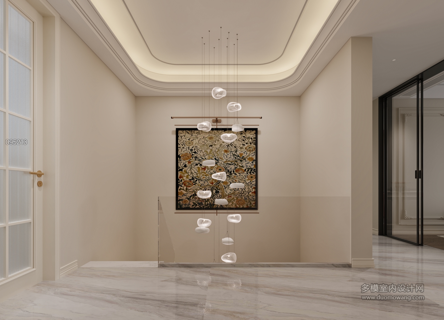 轻法二层楼梯特写