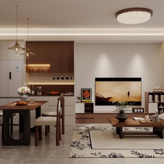 现代中古客厅特写2