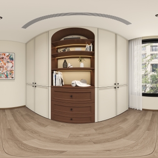 梳妆衣帽间全景