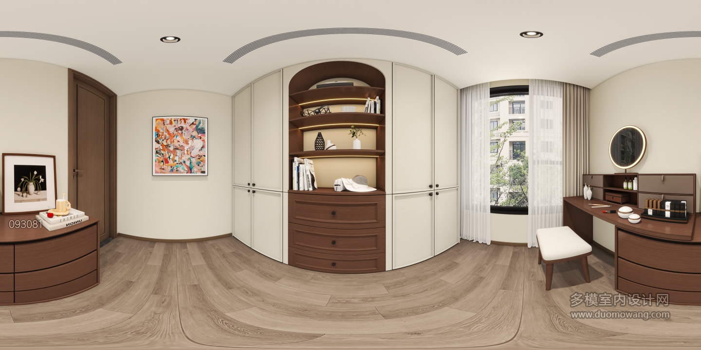 梳妆衣帽间全景