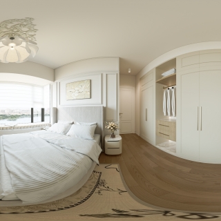 现代主人房全景1