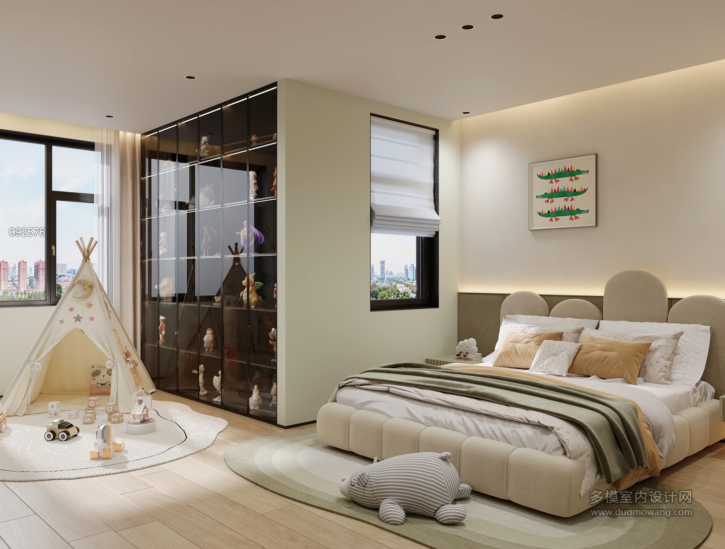 现代二楼儿童房