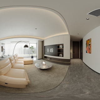 现代客餐厅全景