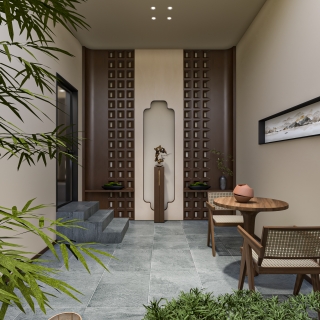 新中式宋代风店铺单张4