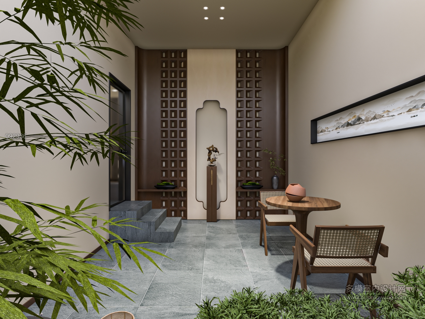 新中式宋代风店铺单张4