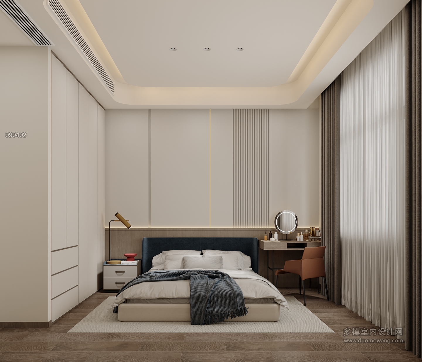 现代-二层主卧特写