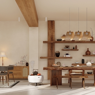 美式田园茶室001