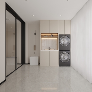 现代一楼生活阳台