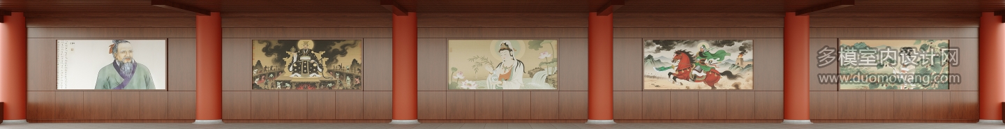 三层真武大帝过道