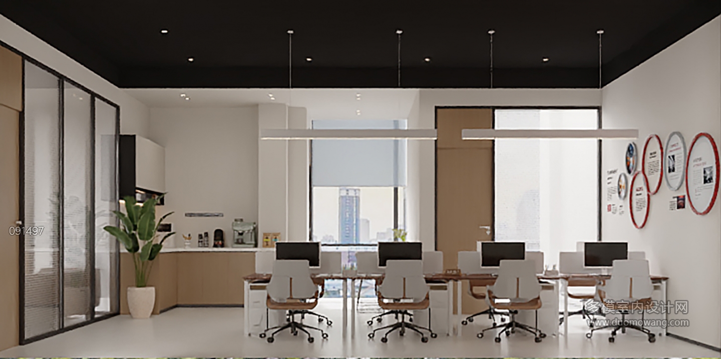 现代公共办公区