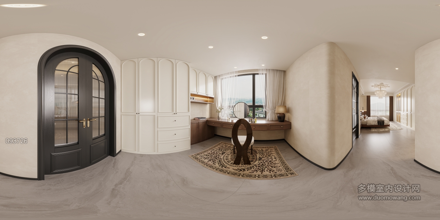 法式中古衣帽间全景