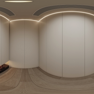 现代三楼主卧衣帽间360