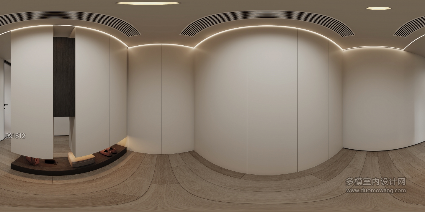 现代三楼主卧衣帽间360