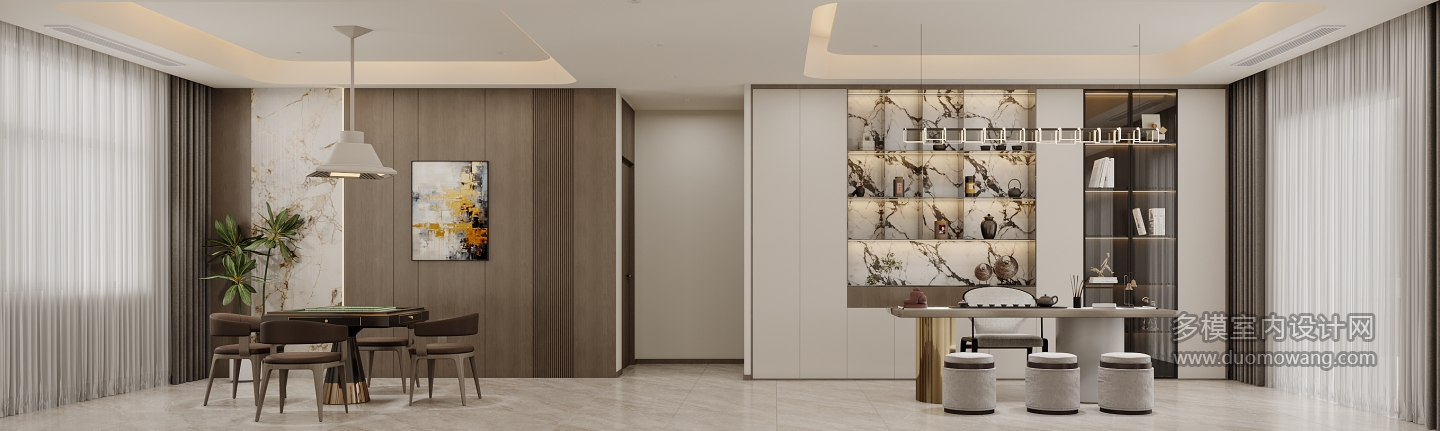 现代-二层书房特写