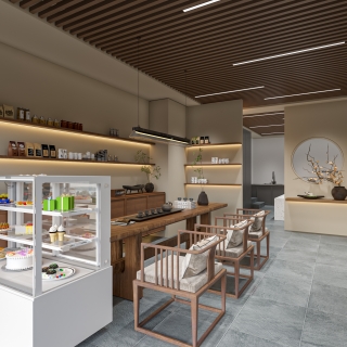 新中式宋代风店铺单张2