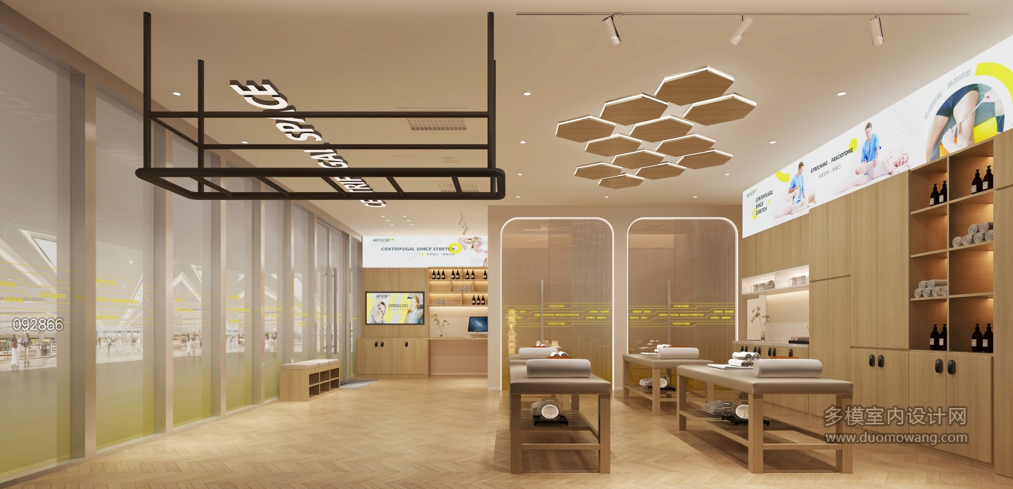 现代健身房静态拉伸区b (1)