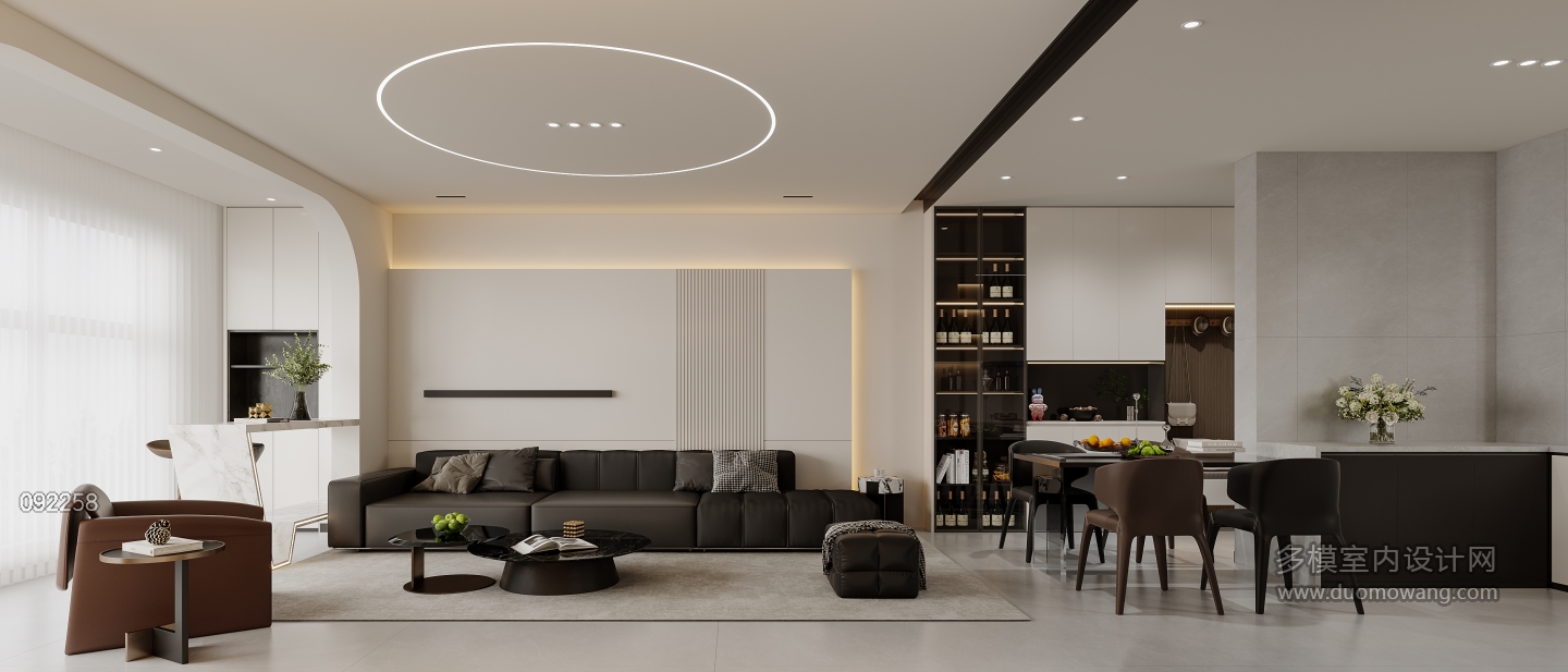 现代客厅沙发背景墙方案一