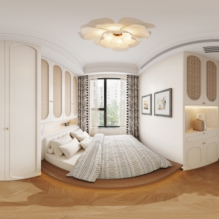 14法式中古风次卧全景