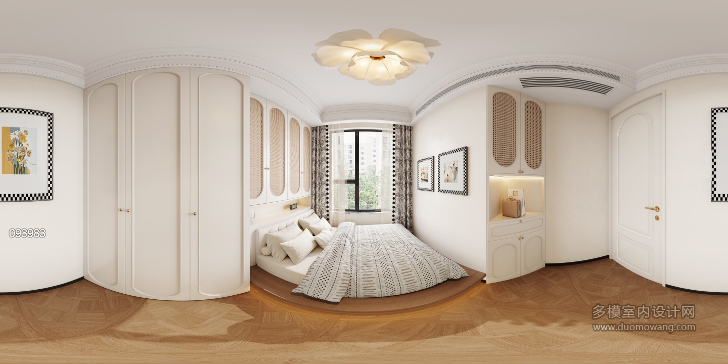 14法式中古风次卧全景