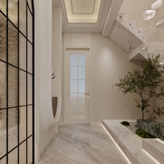 混搭一层楼梯特写