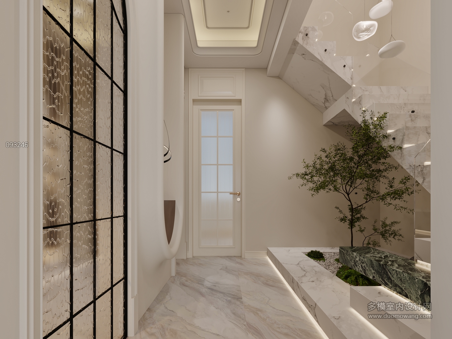 混搭一层楼梯特写